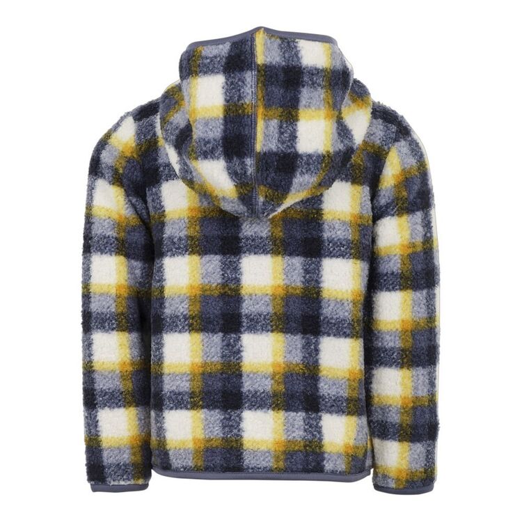 Cape Kids' Mini Check Sherpa Jacket Blue
