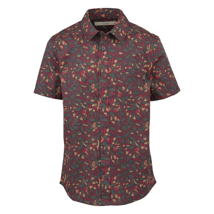 Trip In A Van Kids Pattern Shirt Abstract Leaves Aop