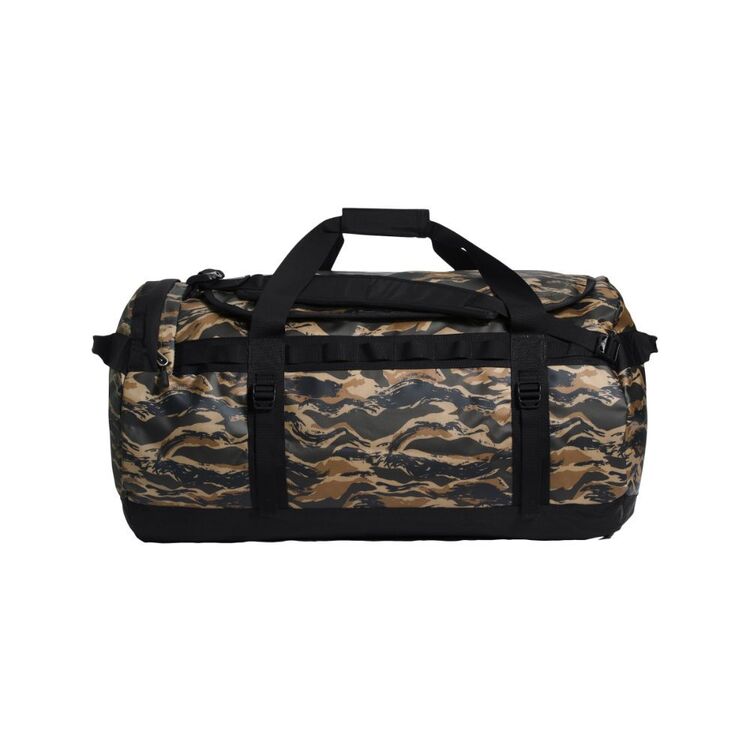 The North Face 95L Green Base Camp Duffle Taupe Green & The North Face Black 95 L