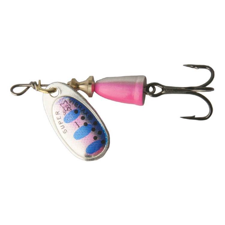 Blue Fox Vibrax Fluorescent Spinners Rainbow Trout 4 g