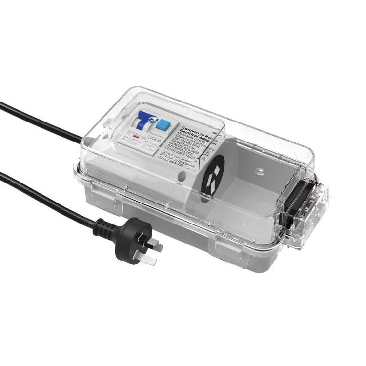 Ampsafe Caravan to Home Power Adapter Grey