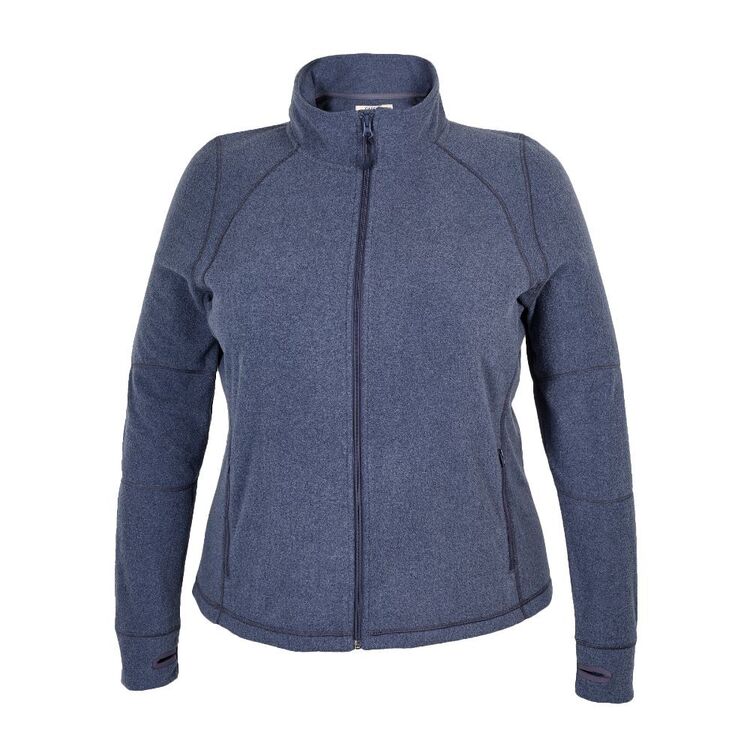 Cape Women's Pluz Size Storm Full Zip Fleece Navy