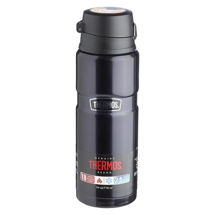 Thermos King&acirc;&bdquo;&cent; Stainless Steel Vacuum Insulated Bottle Navy 710ml