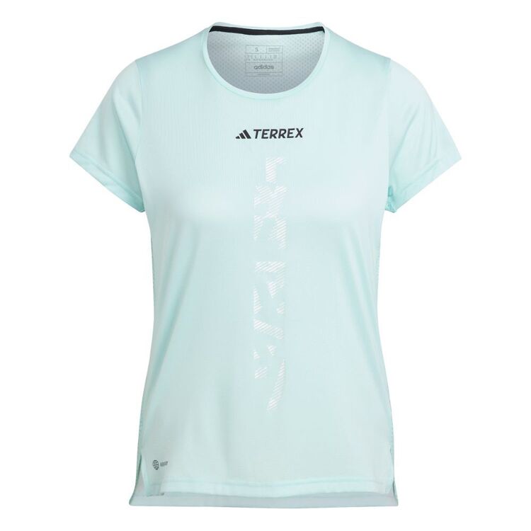adidas Women's Terrex Agravic Trail Running Tee Semi Flash Aqua