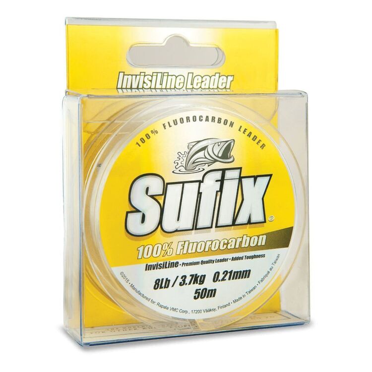 Sufix Invisiline 30m Fluorocarbon Leader Clear 50 lb
