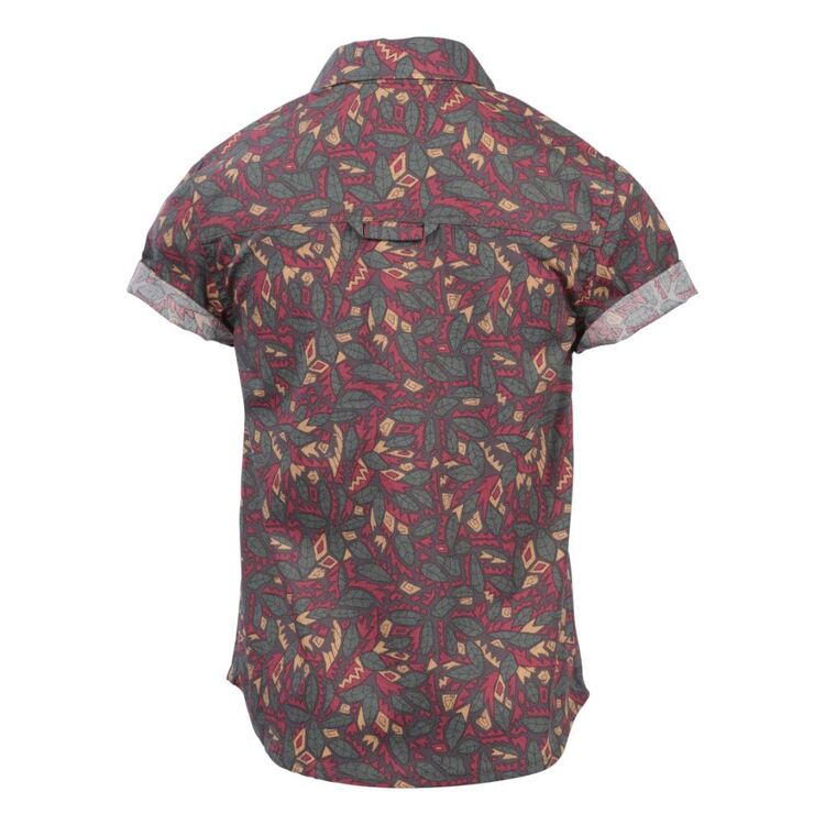 Trip In A Van Kids Pattern Shirt Abstract Leaves Aop
