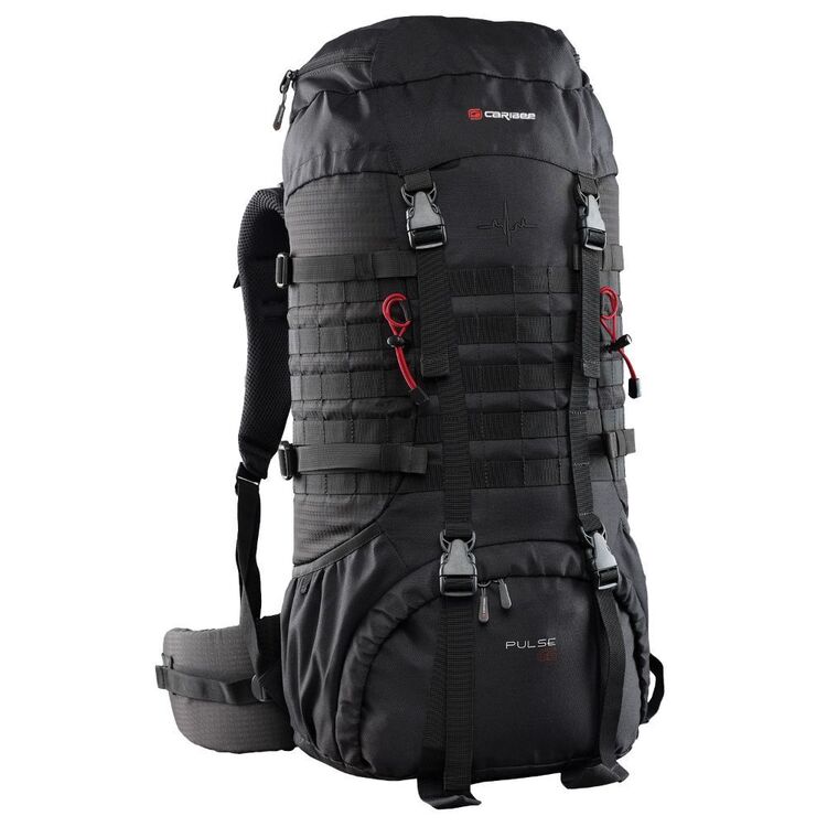 Caribee 65L Pulse Rucksack Black 65 L