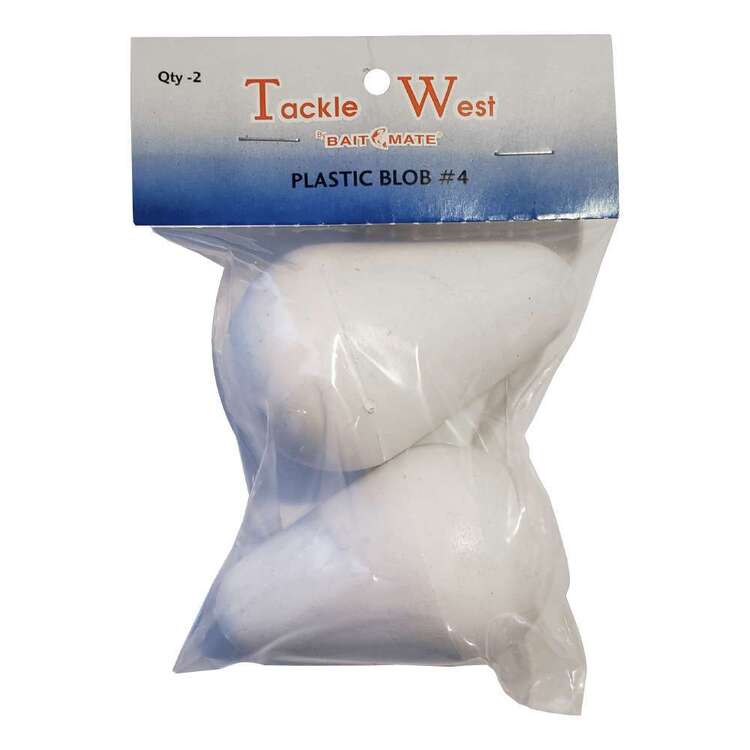 Tackle West Plastic Blob 2 Pack White