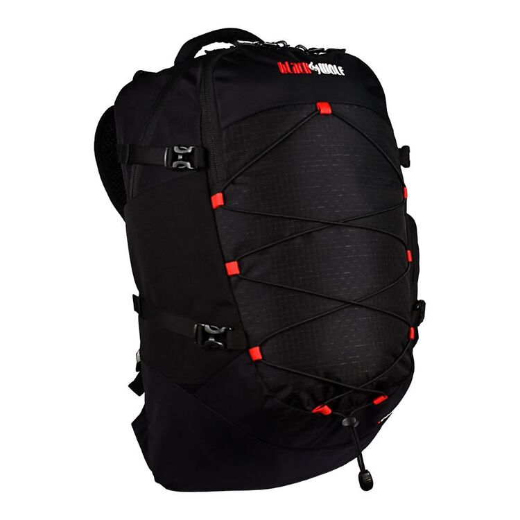 Black Wolf Cobalt Backpack Jet Black & True Red 35 L