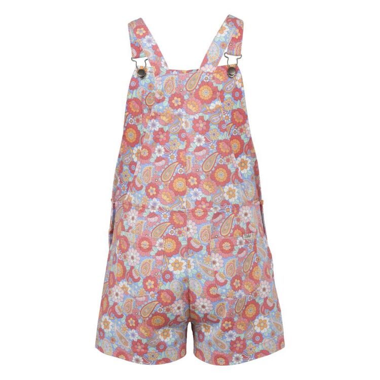 Trip In A Van Kids Printed Dungaree Paisley Floral Aop
