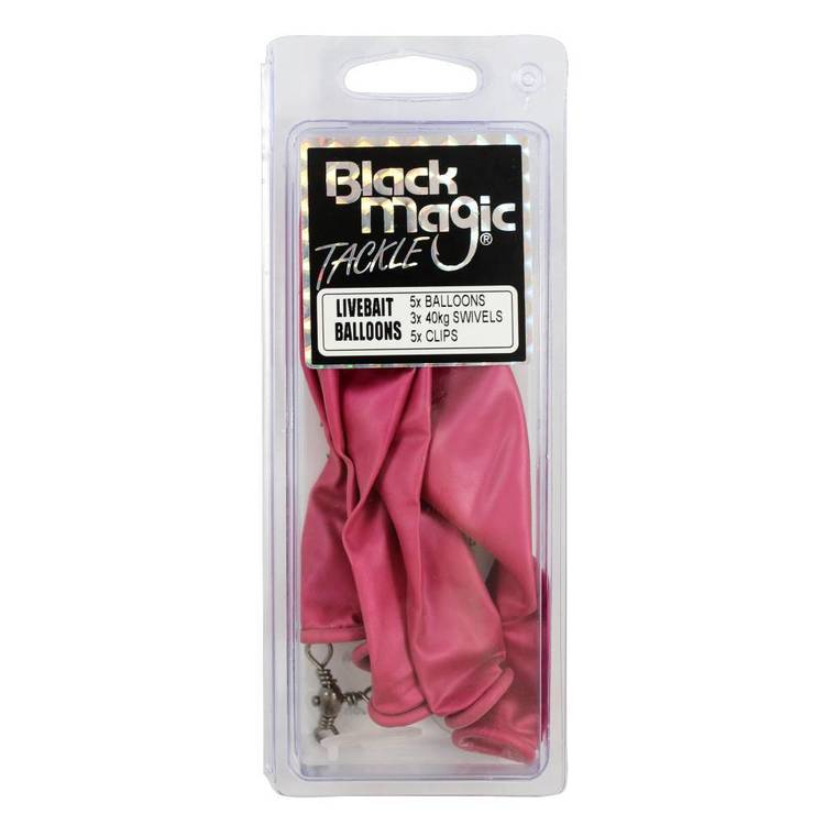 Black Magic Livebait Balloon & Clip Pack