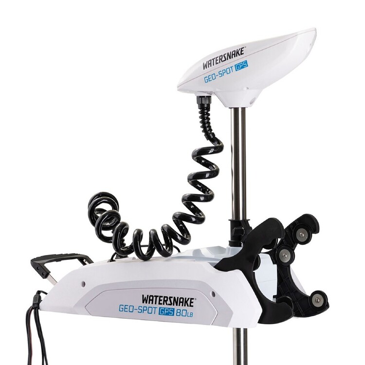 Watersnake Geo-Spot GPS 66In Bow Mount Electric Motor White