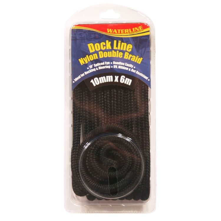 Waterline Braided Nylon Dock Line 10mm x 10m