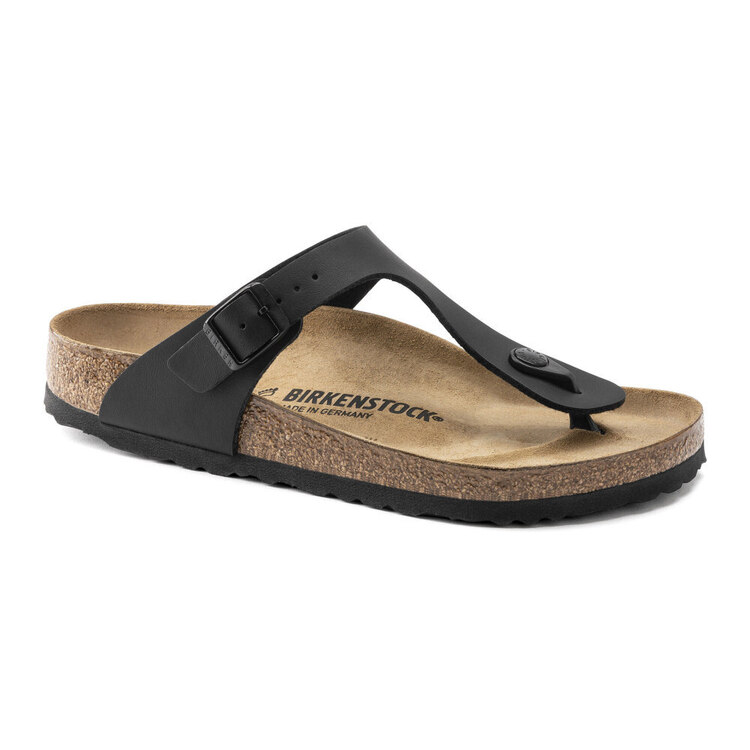 Birkenstock Women's Gizeh Birko-Flor Narrow Sandals Black 36