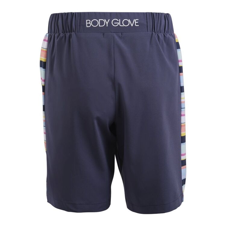 Body Glove Women's Stripe Board Shorts Navy & Print