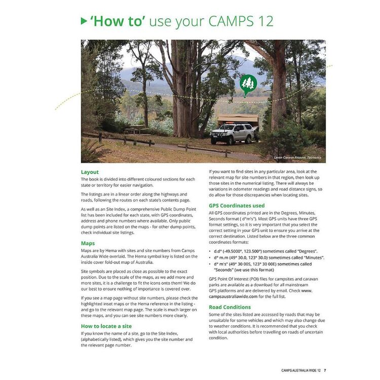 Camps 12 Australia Wide Free & Budget Camping Sites Guide Standard Edition Multicoloured A4