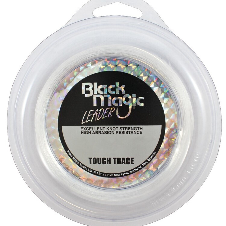 Black Magic 50m Mono Tough Trace Leader Line Clear 130 lb
