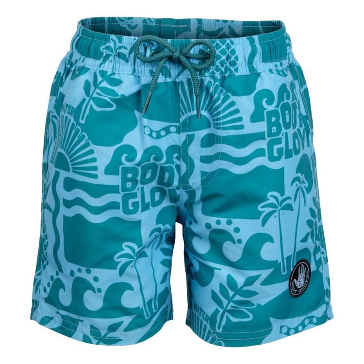 Body Glove Kids Retro Surfer Shorts Teal