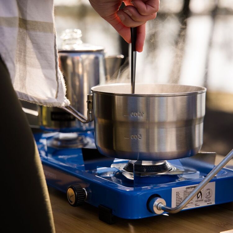 Companion Double Propane Stove Blue
