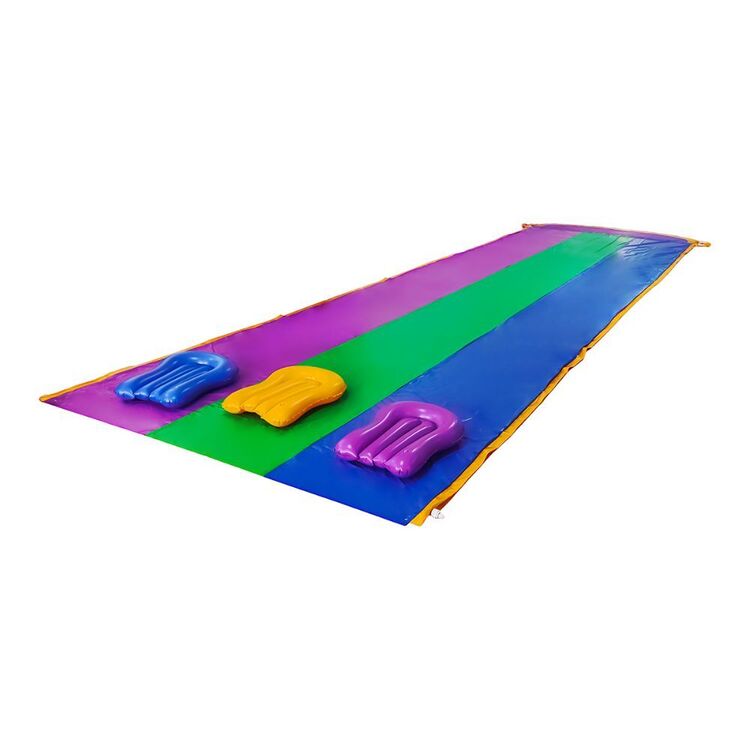 We Love Summer Triple Rider Slide Yellow & Green 7.5 m