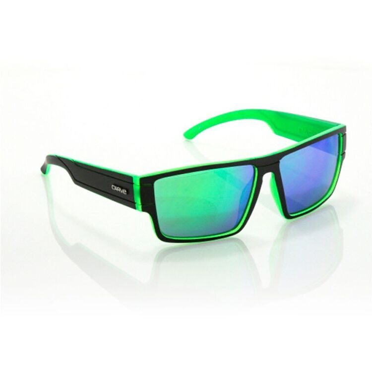 Carve Sublime Sunglasses Matt Black & Green Iridium One Size Fits Most