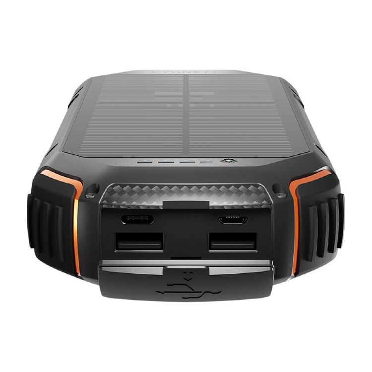 Cygnett ChargeUp Outback 20,000mAh Outdoor Solar Power Bank Black 20K