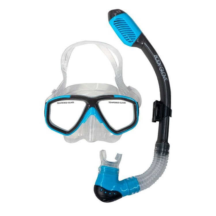Body Glove Tornado Youth 2 Piece Snorkel Set Blue & Black