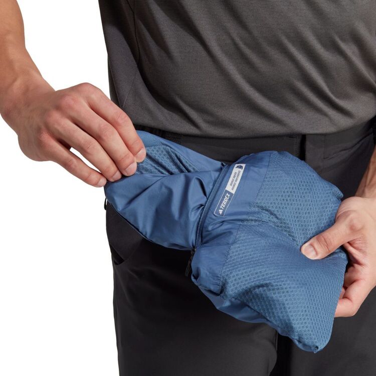 adidas Men's Terrex MLT Wind Jacket Steel