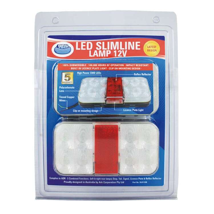 Ark Trailer Lights SLD15 Led Slim Line Combo Pack