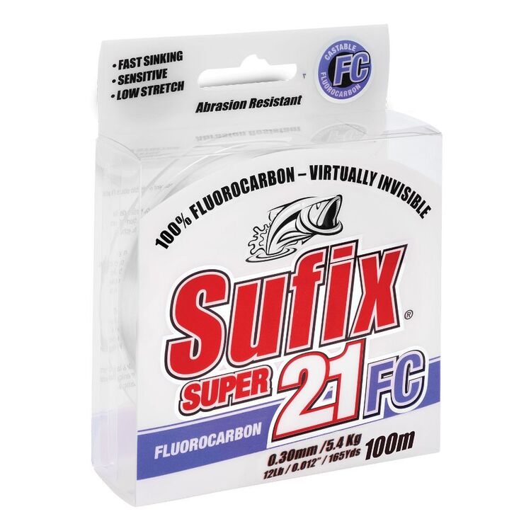 Sufix Super 21 100m Fluorocarbon Leader Clear