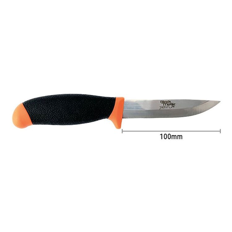 Black Magic 10cm Bait Knife Black & Orange 10 cm