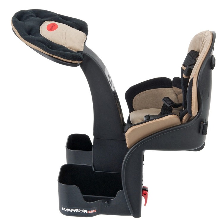 WeeRide Deluxe Child Bike Seat Black & Brown