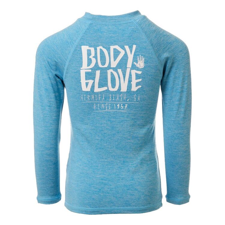 Body Glove Kids Long Sleeve Core Rash Vest Adriatic Sea