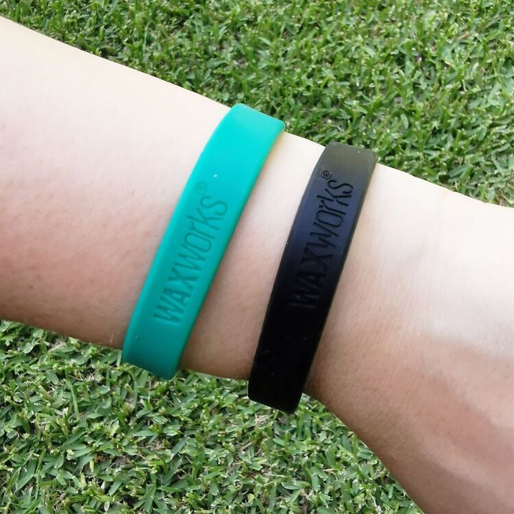 Waxworks Natural Mosquito Bands 4 Pack Blue & Green 4 Pack