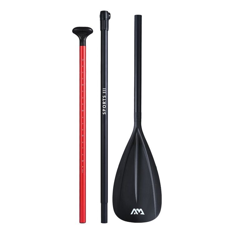 Aqua Marina Sports 3 SUP Paddle Red & Black Black & Red