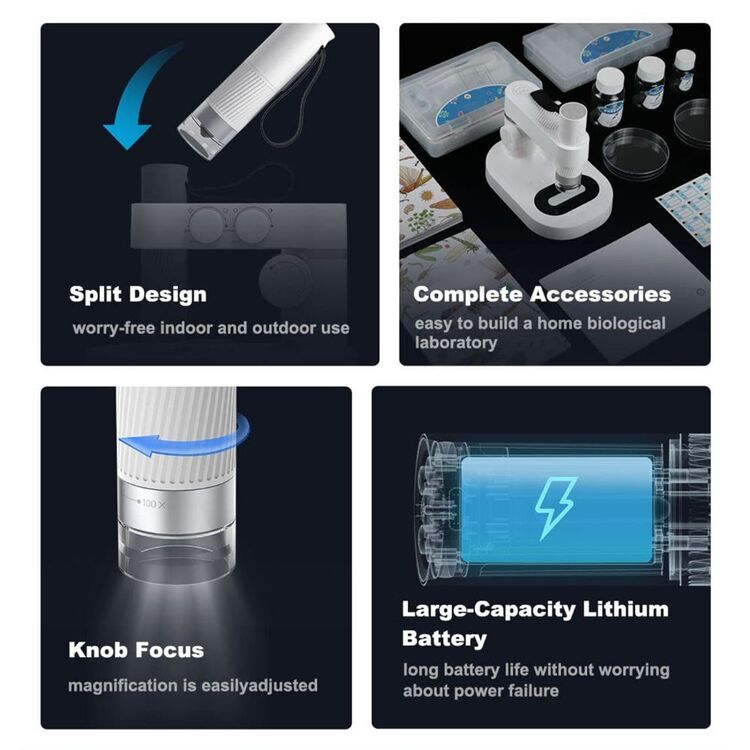 BEAVERLAB Smart Digital Microscope Kit White