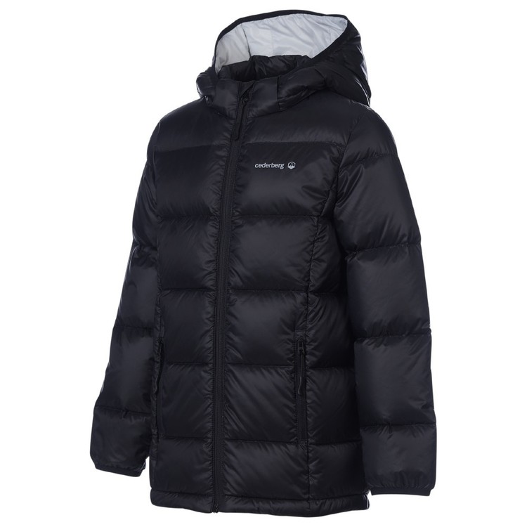 Cederberg Youth Balor Hooded Puffer Jacket Black