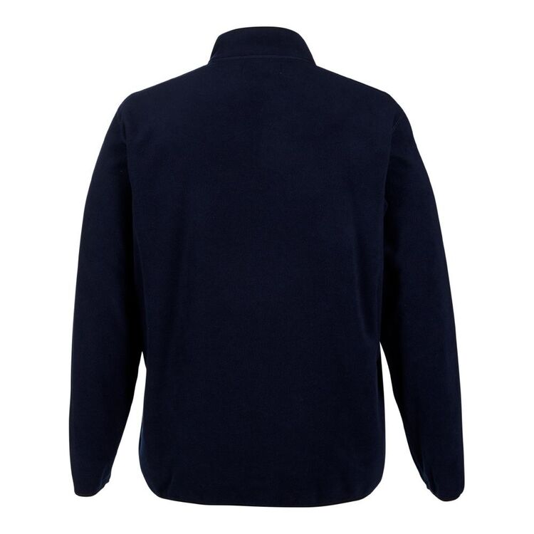 Cape Men's Quarter Zip Frost Fleece Top Plus Size Navy