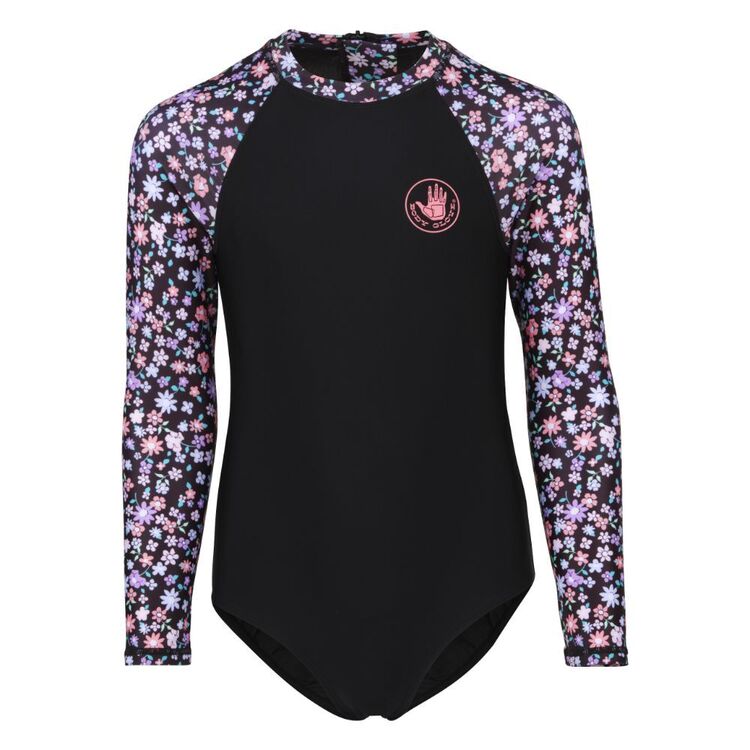Body Glove Youth Girls Floral Surfsuit Black Floral