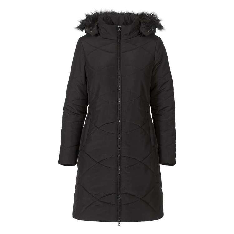 Cape Women's Harriet Long Line Puffer Jacket Black