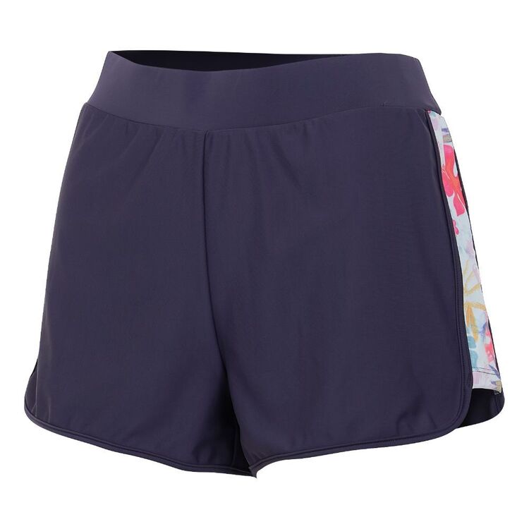 Body Glove Women's Floral Wave Swim Shorts Navy & Print