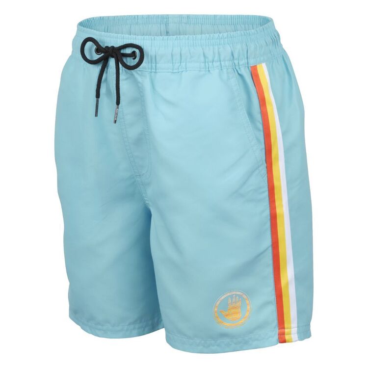 Body Glove Youth Boys Side Striped Swim Shorts Blue