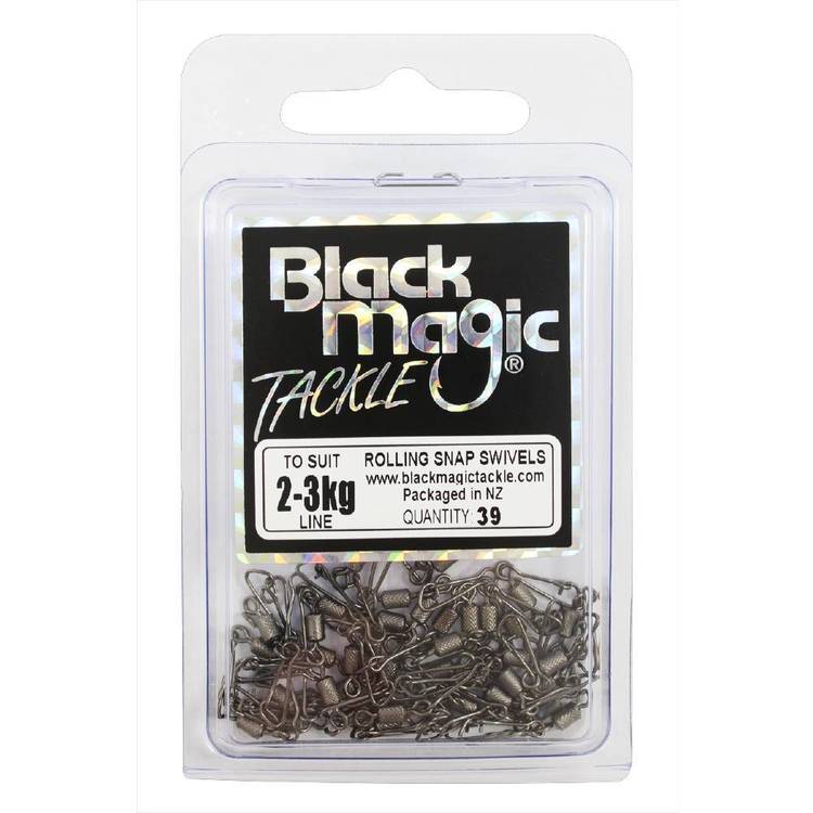Black Magic Rolling Snap Swivel Economy Pack