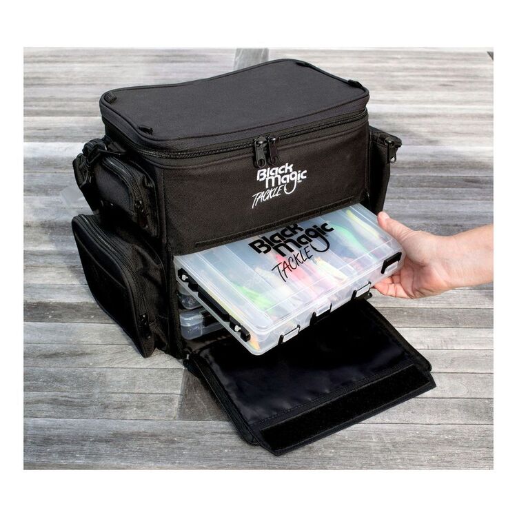 Black Magic Tackle Bag & Trays (3 Pack) Black
