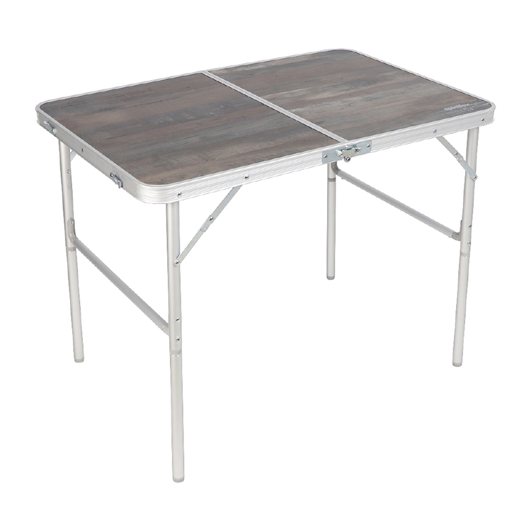 Spinifex Aluminium 90cm Camp Table Faux Wood 90 cm