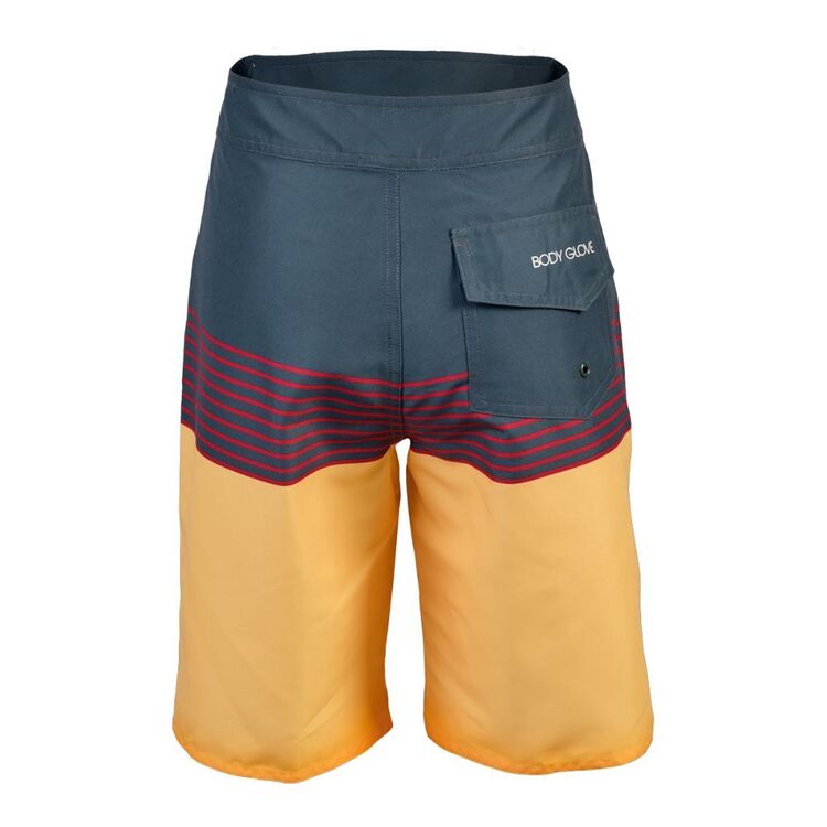 Body Glove Kids Block Striped Swim Shorts Burgundy