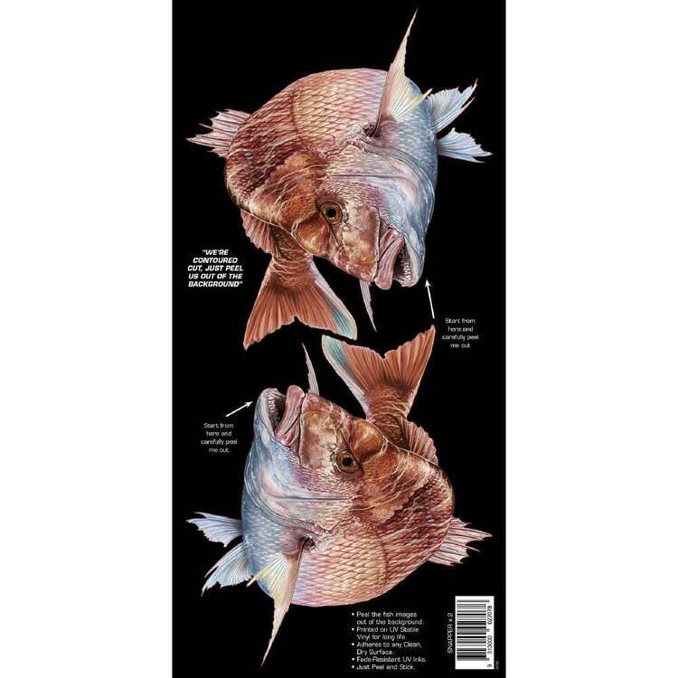 AFN Retro Style Fish Sticka Snapper Red