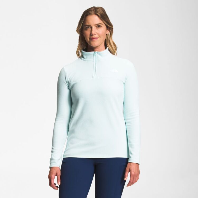 The North Face Women's Glacier QZ Fleece Top Skylight Blue