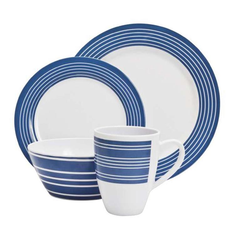 Campfire Melamine 16 Piece Dinner Set Nautical