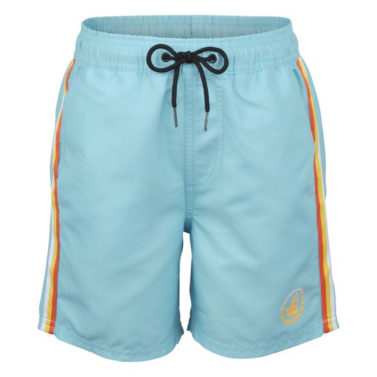 Body Glove Youth Boys Side Striped Swim Shorts Blue